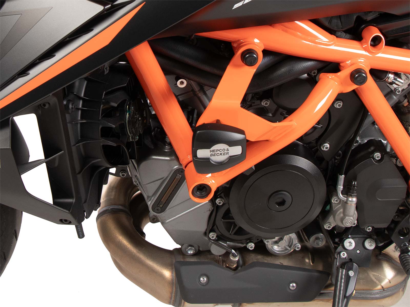Ktm Rfs Engine Protector ПРОТЕКТОР ЗА ДВИГАТЕЛ / Engine protection bar orange for KTM 1390 Super ...