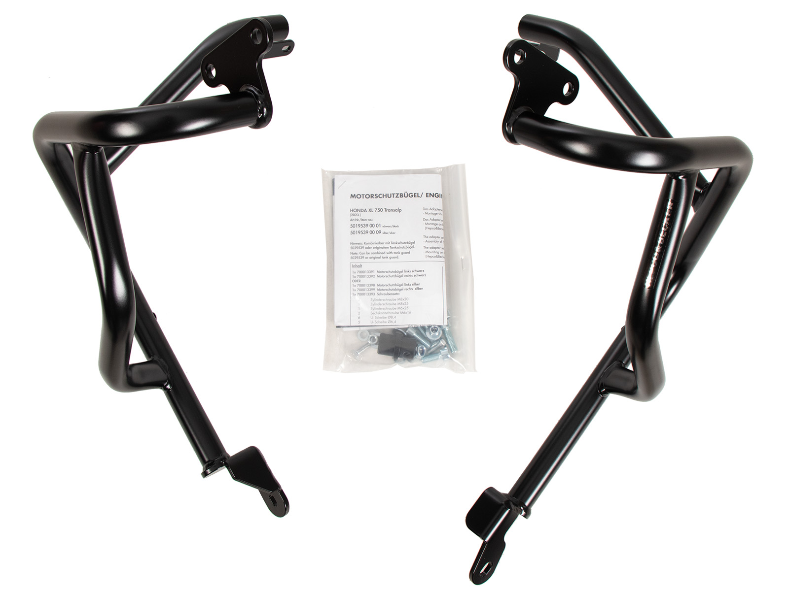 Протектор за двигател / Engine protection bar black for Honda XL 750 Transalp (2025-) - Image 4