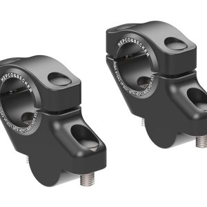 Повдигачи за кормило с изместване / Handlebar riser with offset 30 mm high, 21 mm back, black for Suzuki V-Strom 1050 DE (2023-)