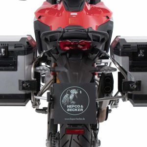 Куфари за мотор Side carrier cutout stainless steel incl. Xplorer silver sideboxes for Ducati Multistrada V4 S Pikes Peak Rally RS (2025-)
