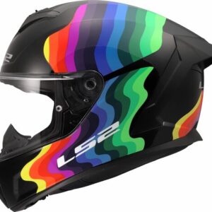 Каска LS2 FF820 Rapid III helmet Flow gloss black multi rainbow 1