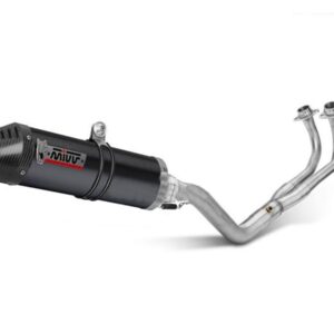 АУСПУХ MIVV OVAL COMPLETE EXHAUST BLACK STAINLESS STEEL CARBON YAMAHA T-MAX 560 22-24 1