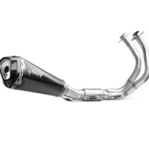 MIVV DELTA RACE BLACK STEEL COMPLETE EXHAUST SYSTEM YAMAHA TRACER 9 / GT / GT+ 2025-2026