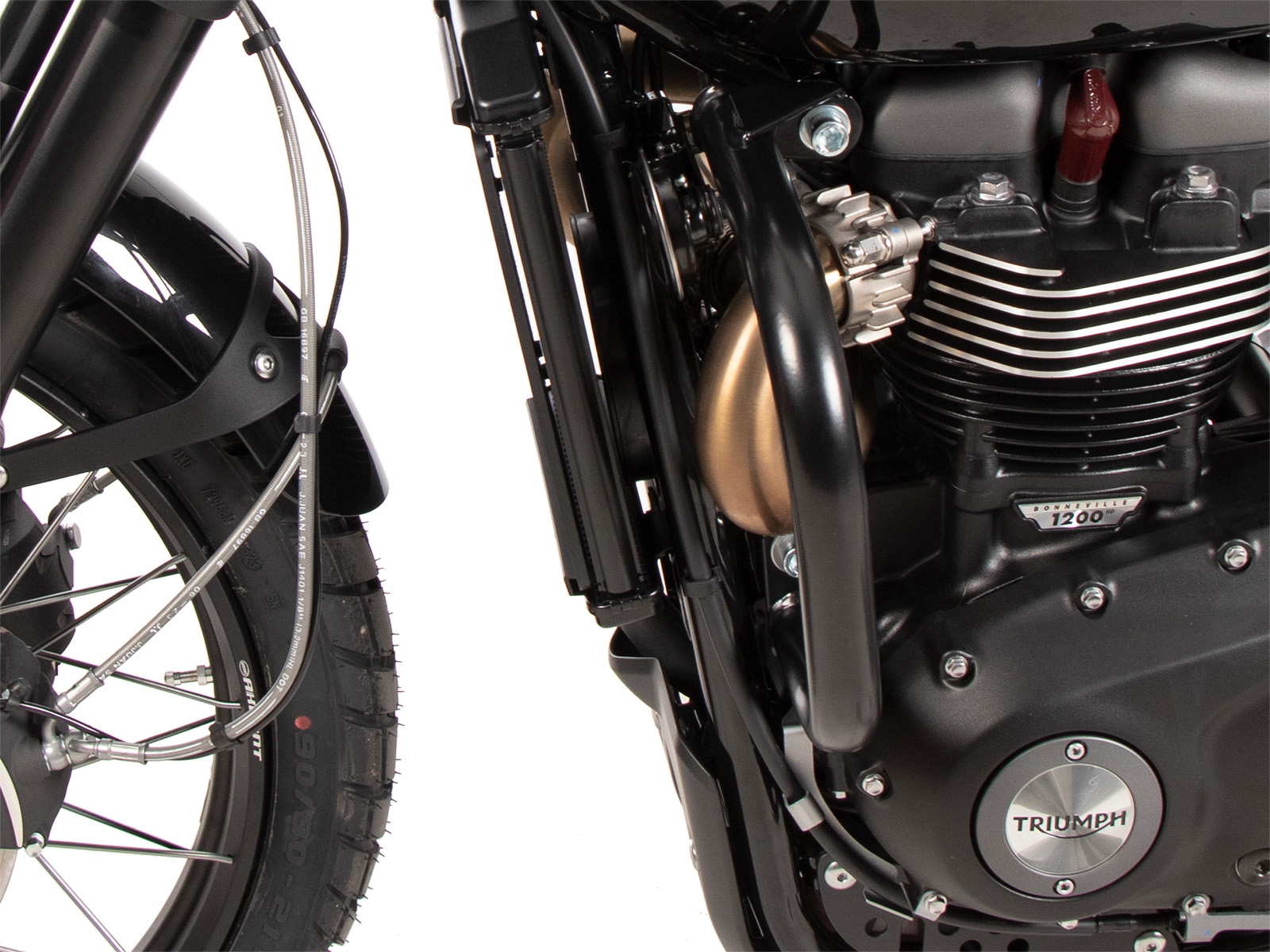 Протектор за двигател / Engine guard black for Triumph Scrambler 1200 X (2024-) - Image 5